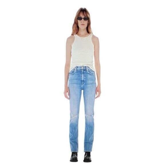 Mother Denim - New Mother Denim High Waisted Rider Skimp In Tripping Twice Size 24 Womens Jeans